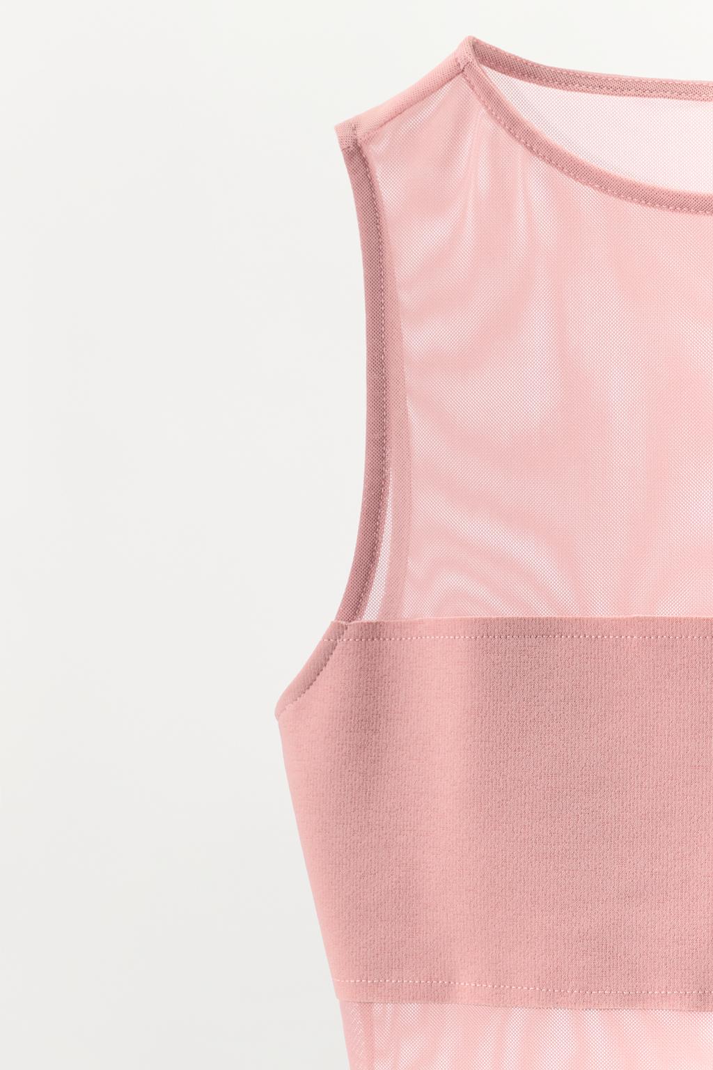 Combined Tulle Bodysuit