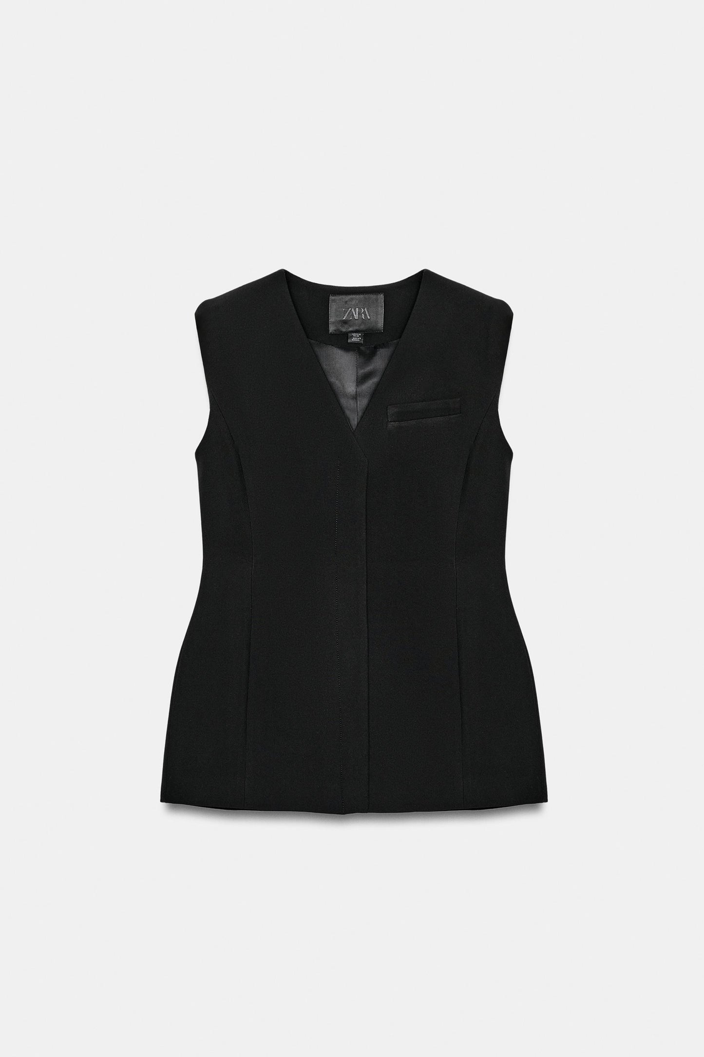 Zw Collection Fitted Waistcoat
