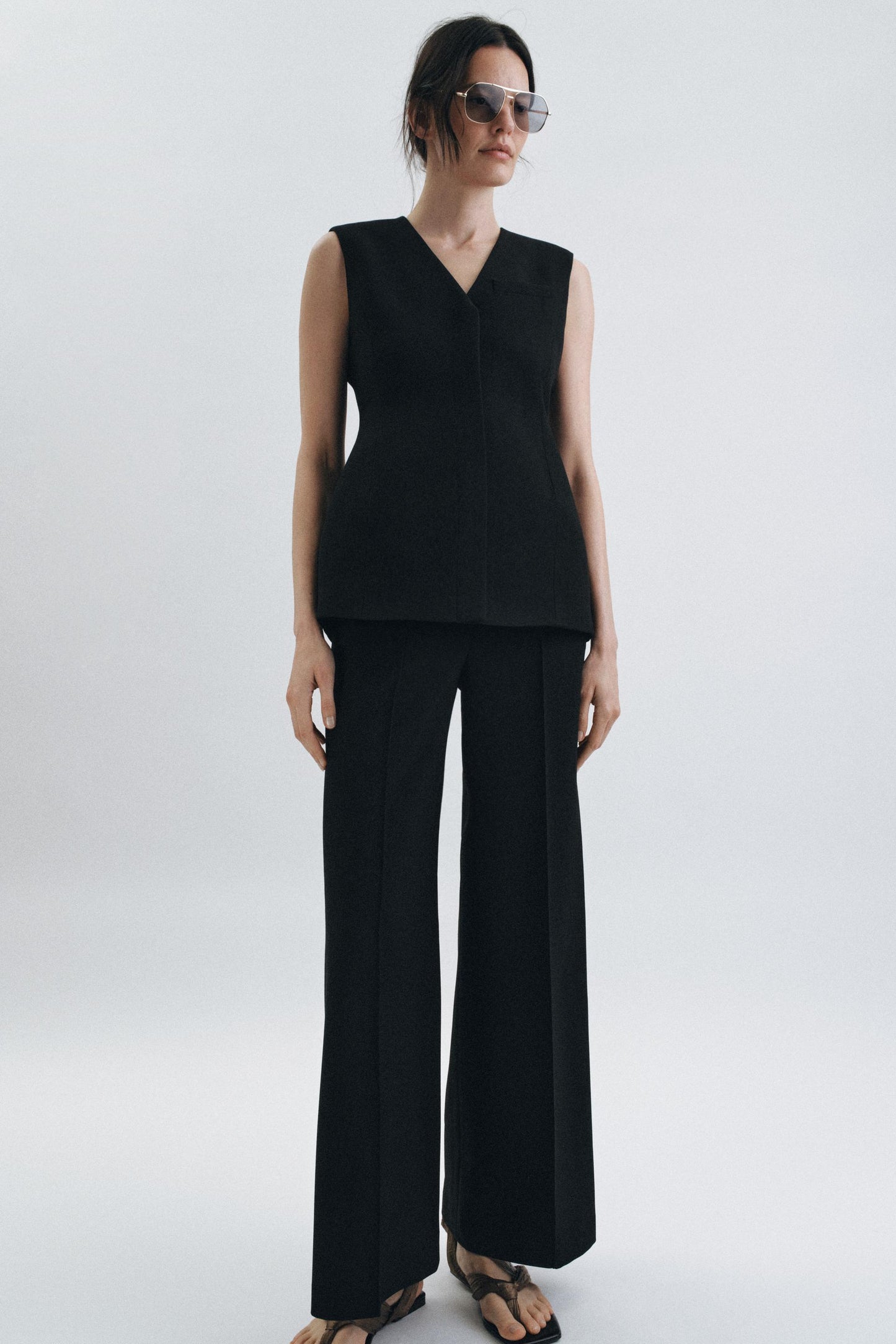 Zw Collection Fitted Waistcoat