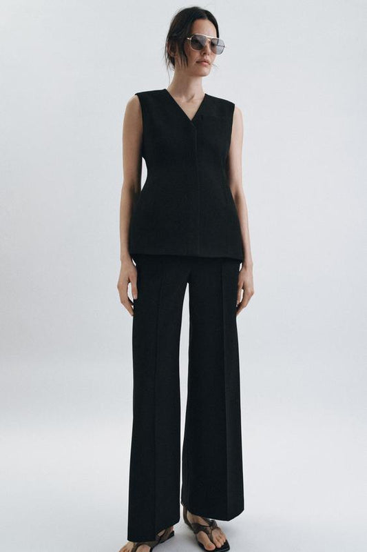 Zw Collection Fitted Waistcoat